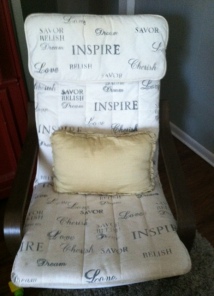 finished chair cover
