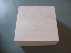 plain white keepsake box