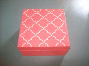 Finished Stenciled and Painted Keepsake Box